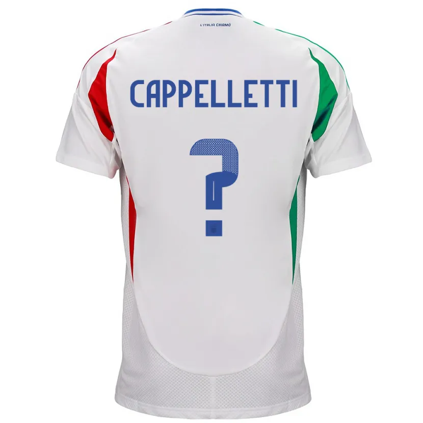 Danxen Kinder Italien Mattia Cappelletti #0 Weiß Auswärtstrikot Trikot 24-26 T-Shirt