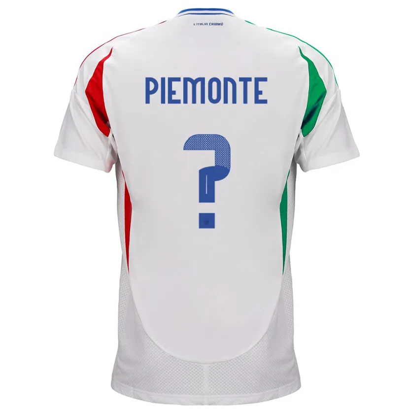 Danxen Kinder Italien Martina Piemonte #0 Weiß Auswärtstrikot Trikot 24-26 T-Shirt
