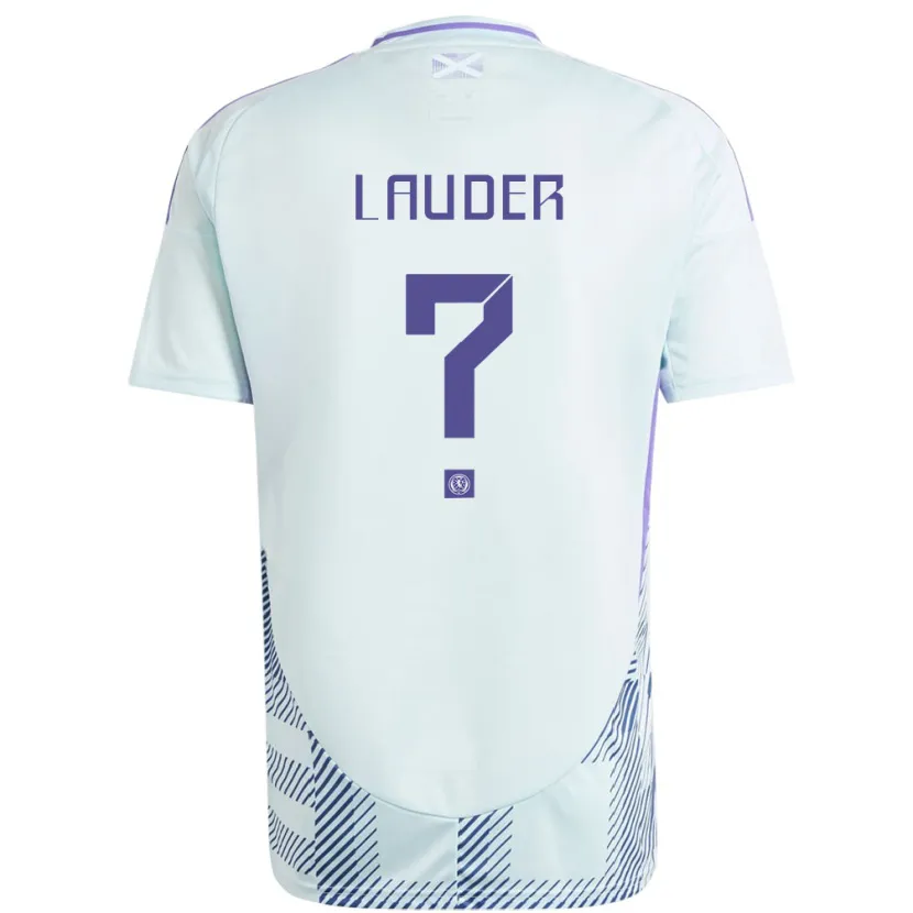 Danxen Kinder Schottland Hayley Lauder #0 Helles Mintblau Auswärtstrikot Trikot 24-26 T-Shirt