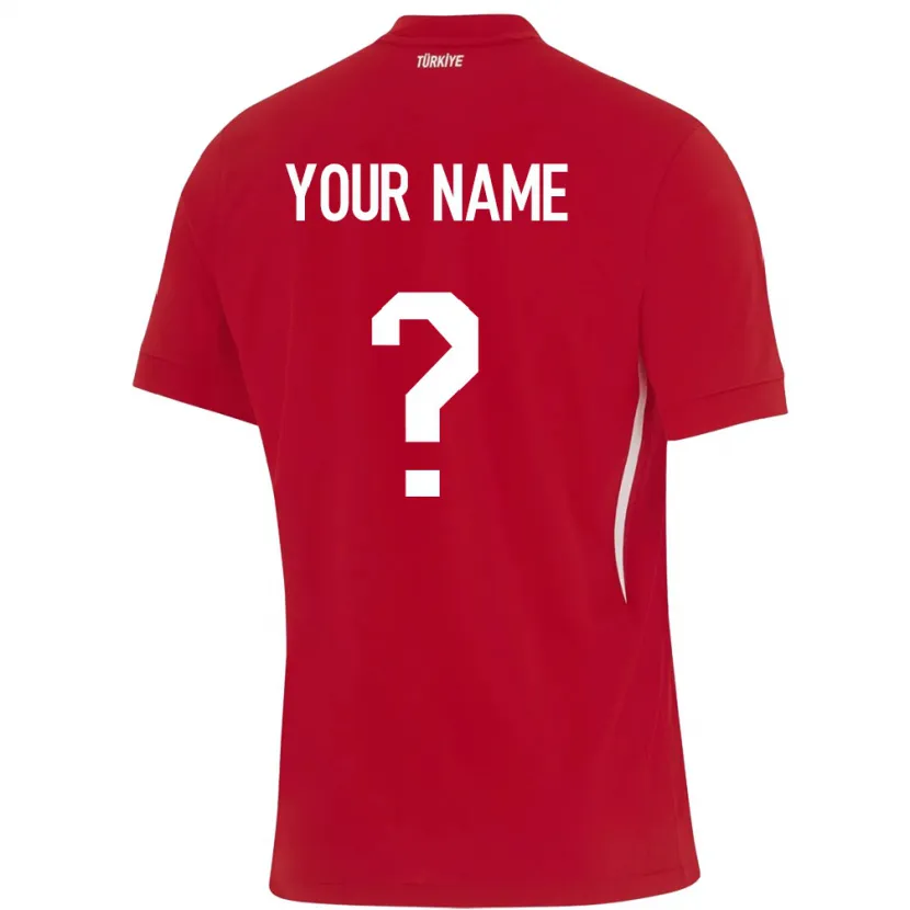 Danxen Kinder Türkei Ihren Namen #0 Rot Auswärtstrikot Trikot 24-26 T-Shirt