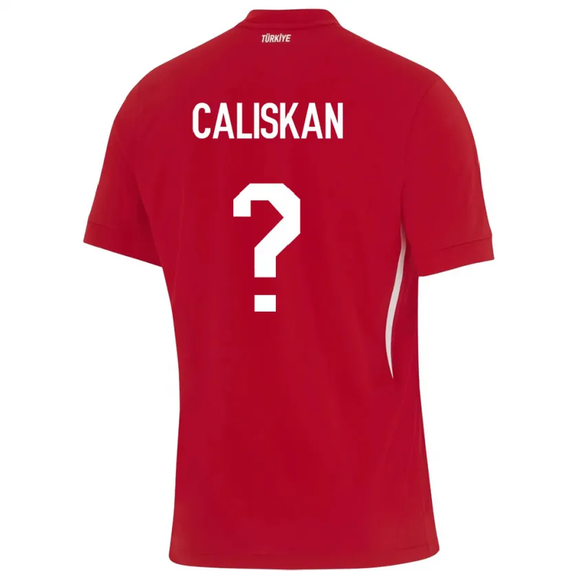 Danxen Kinder Türkei Enes Caliskan #0 Rot Auswärtstrikot Trikot 24-26 T-Shirt