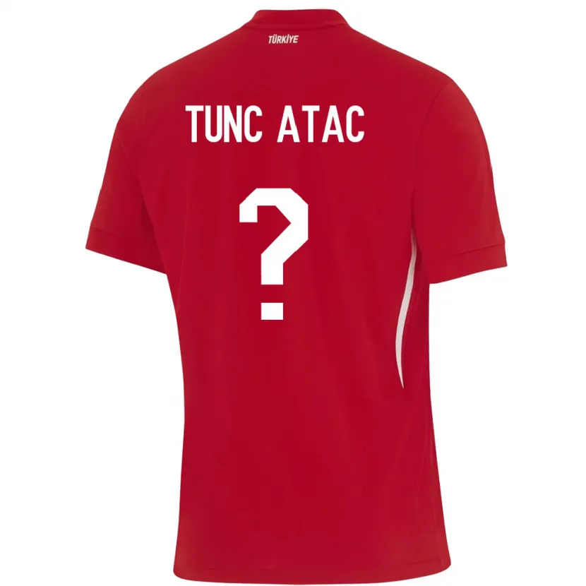 Danxen Kinder Türkei Arin Tunç Ataç #0 Rot Auswärtstrikot Trikot 24-26 T-Shirt