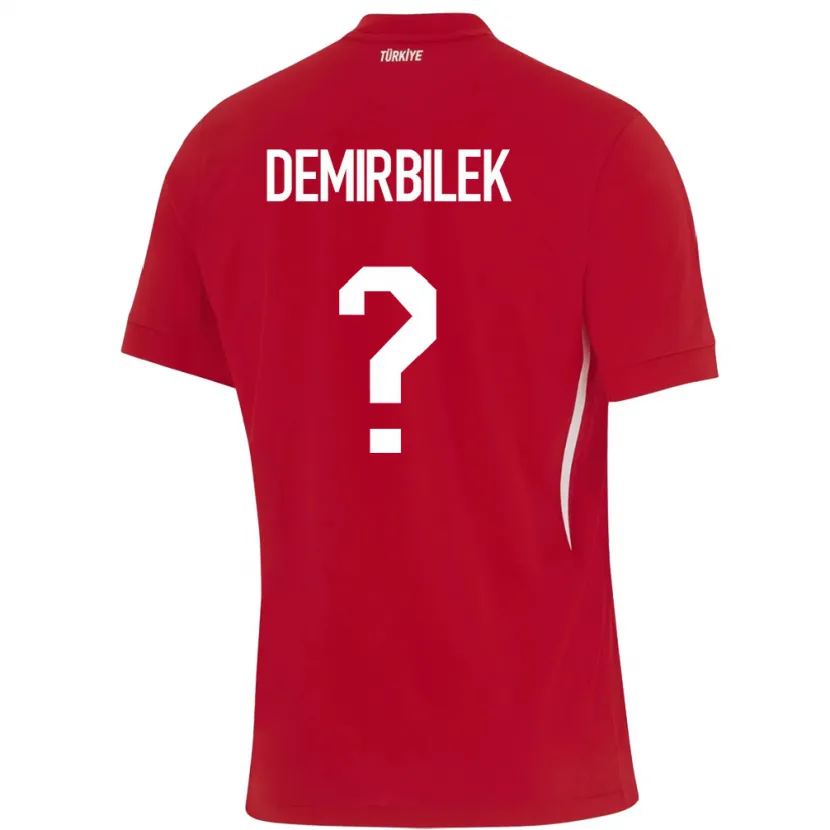 Danxen Kinder Türkei Ali Demirbilek #0 Rot Auswärtstrikot Trikot 24-26 T-Shirt
