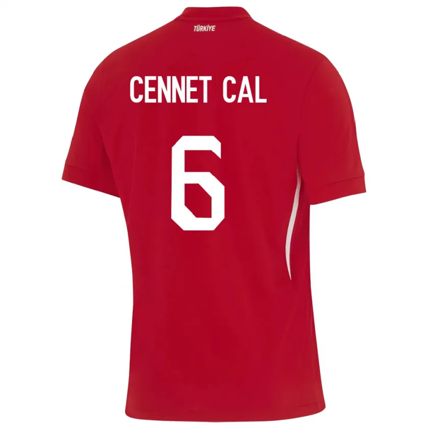 Danxen Kinder Türkei Meryem Cennet Çal #6 Rot Auswärtstrikot Trikot 24-26 T-Shirt