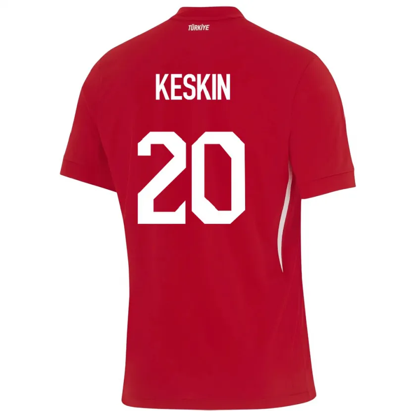 Danxen Kinder Türkei Elif Keskin #20 Rot Auswärtstrikot Trikot 24-26 T-Shirt