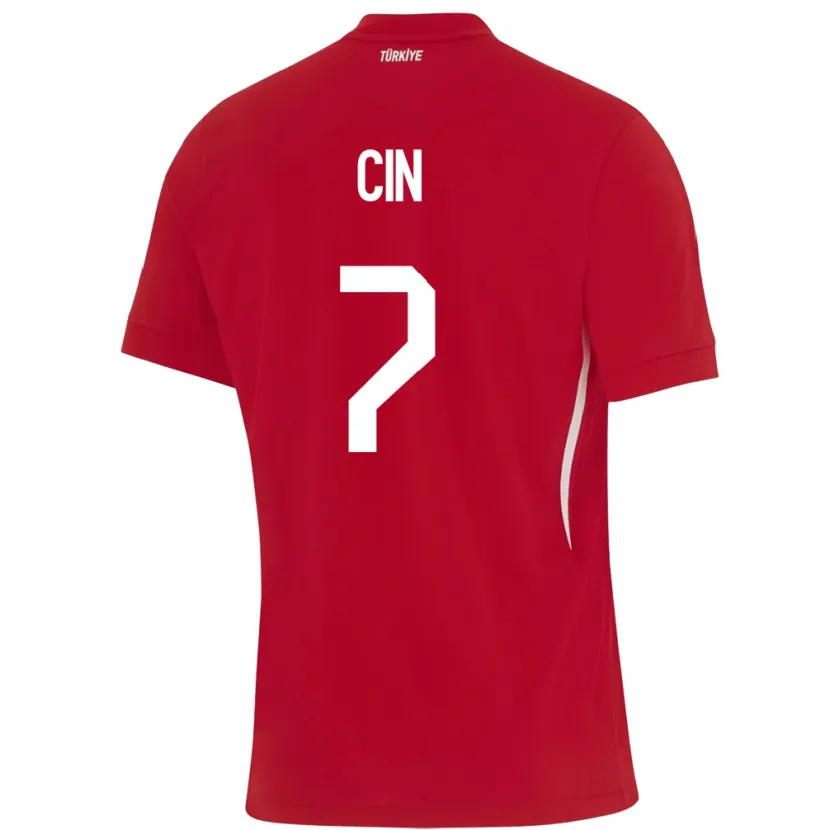 Danxen Kinder Türkei Miray Cin #7 Rot Auswärtstrikot Trikot 24-26 T-Shirt