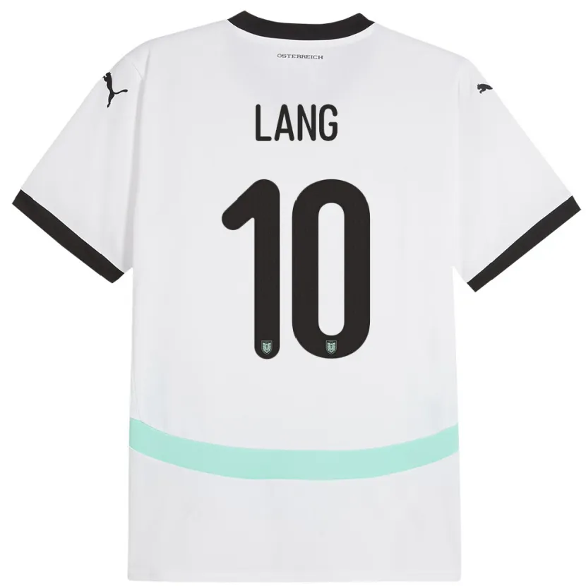 Danxen Kinder Österreich Christoph Lang #10 Weiß Auswärtstrikot Trikot 24-26 T-Shirt