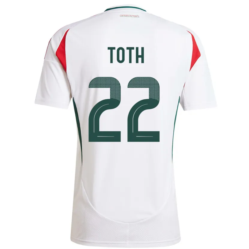 Danxen Kinder Ungarn Balázs Tóth #22 Weiß Auswärtstrikot Trikot 24-26 T-Shirt