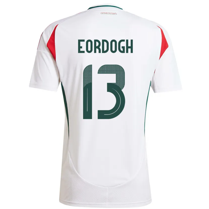 Danxen Kinder Ungarn András Eördögh #13 Weiß Auswärtstrikot Trikot 24-26 T-Shirt