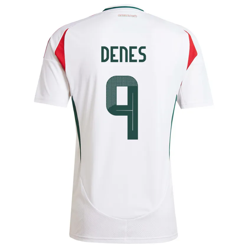Danxen Kinder Ungarn Csanád-Vilmos Dénes #9 Weiß Auswärtstrikot Trikot 24-26 T-Shirt