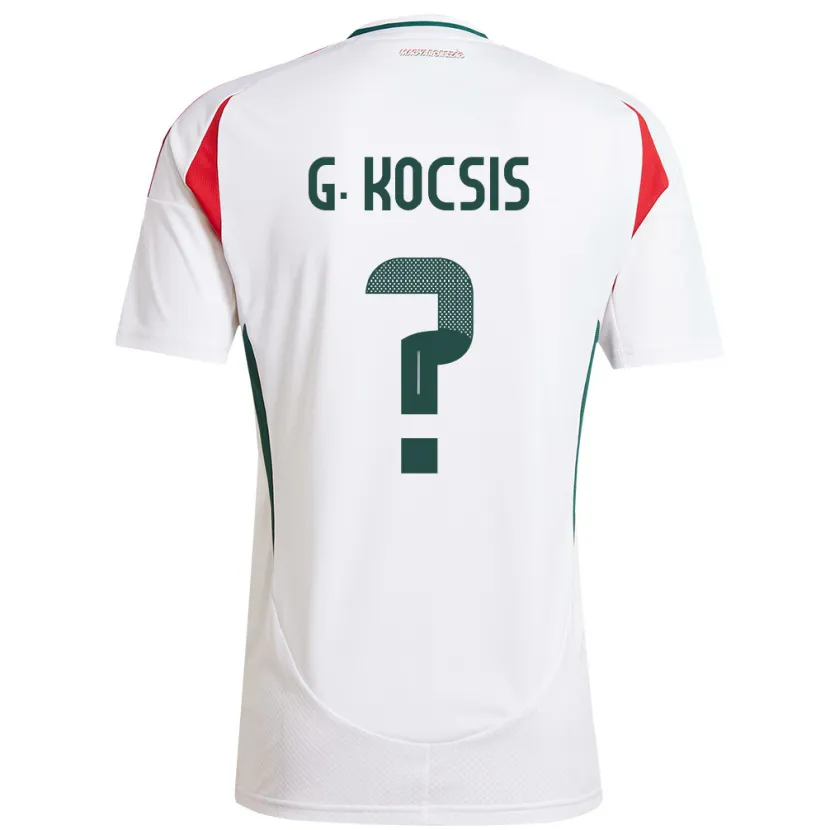 Danxen Kinder Ungarn Gergely Kocsis #0 Weiß Auswärtstrikot Trikot 24-26 T-Shirt