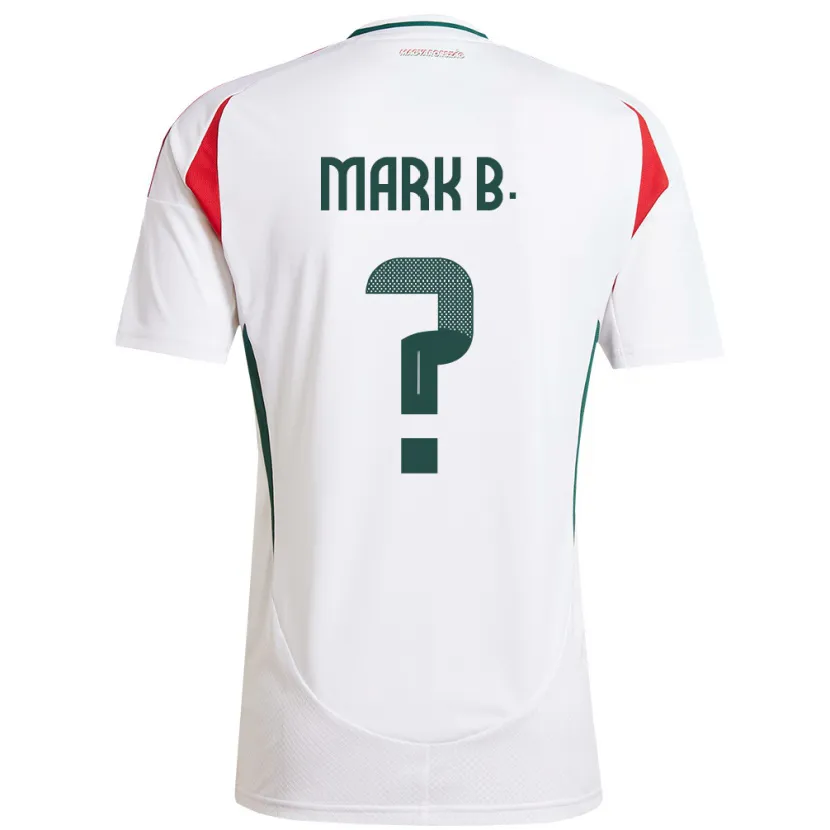 Danxen Kinder Ungarn Márk Balogh #0 Weiß Auswärtstrikot Trikot 24-26 T-Shirt