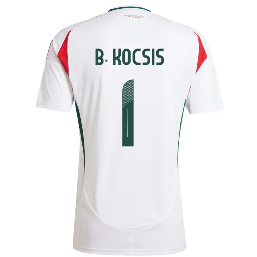 Danxen Kinder Ungarn Botond Kocsis #1 Weiß Auswärtstrikot Trikot 24-26 T-Shirt