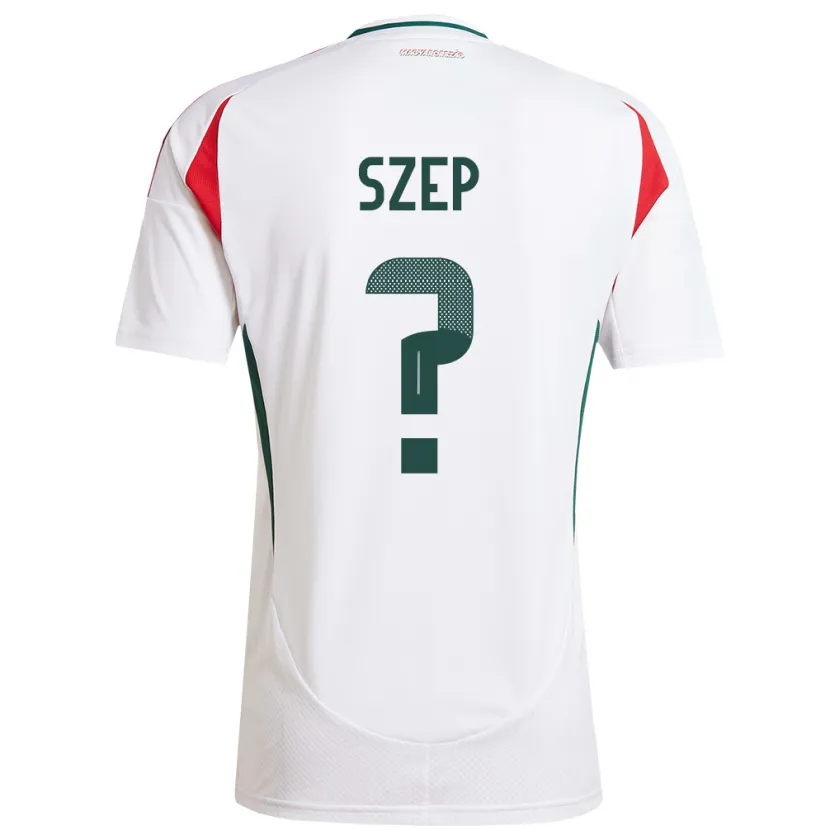 Danxen Kinder Ungarn Márton Szép #0 Weiß Auswärtstrikot Trikot 24-26 T-Shirt