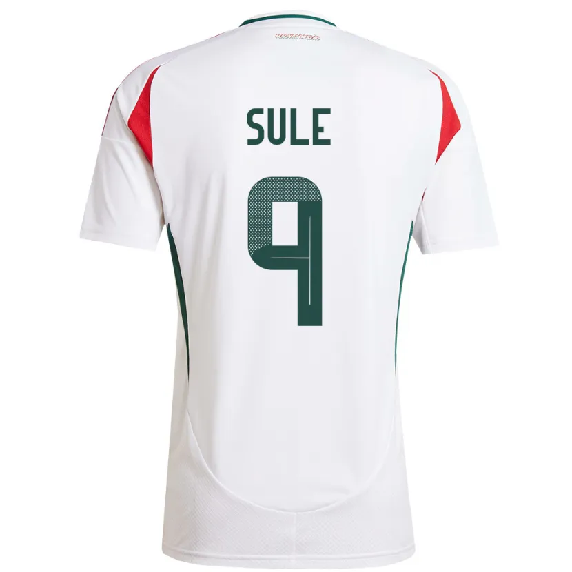 Danxen Kinder Ungarn Dóra Süle #9 Weiß Auswärtstrikot Trikot 24-26 T-Shirt