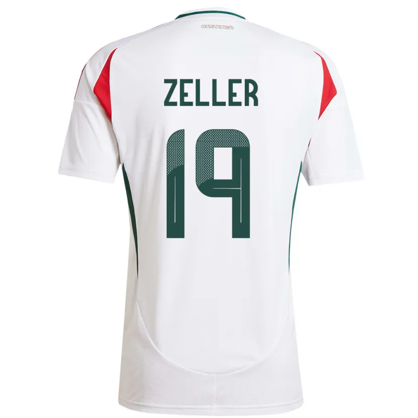 Danxen Kinder Ungarn Dóra Zeller #19 Weiß Auswärtstrikot Trikot 24-26 T-Shirt