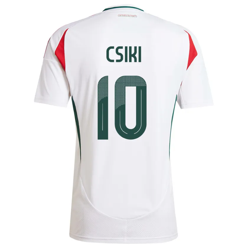 Danxen Kinder Ungarn Anna Csiki #10 Weiß Auswärtstrikot Trikot 24-26 T-Shirt