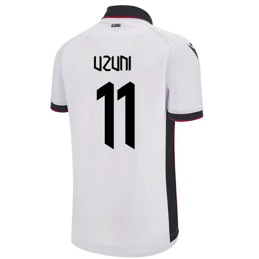 Danxen Kinder Albanien Myrto Uzuni #11 Weiß Auswärtstrikot Trikot 24-26 T-Shirt