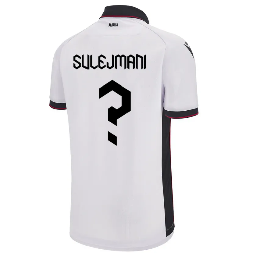 Danxen Kinder Albanien Muhadin Sulejmani #0 Weiß Auswärtstrikot Trikot 24-26 T-Shirt