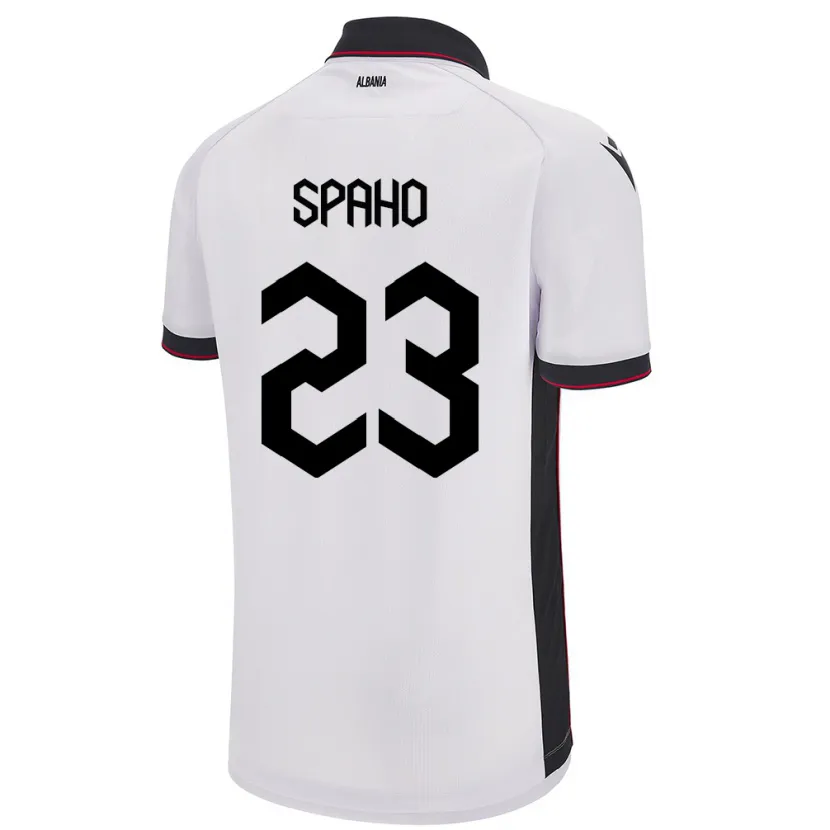 Danxen Kinder Albanien Klesjana Spaho #23 Weiß Auswärtstrikot Trikot 24-26 T-Shirt