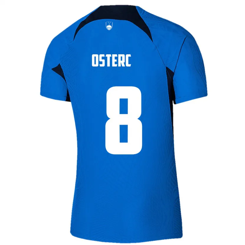 Danxen Kinder Slowenien Niko Osterc #8 Blau Auswärtstrikot Trikot 24-26 T-Shirt