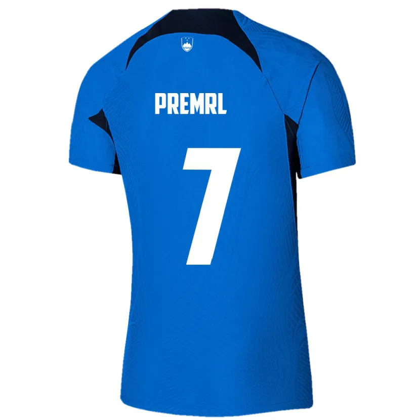 Danxen Kinder Slowenien Jaka Premrl #7 Blau Auswärtstrikot Trikot 24-26 T-Shirt