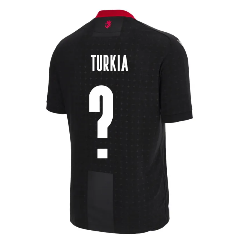 Danxen Kinder Georgien Aleksandre Turkia #0 Schwarz Auswärtstrikot Trikot 24-26 T-Shirt