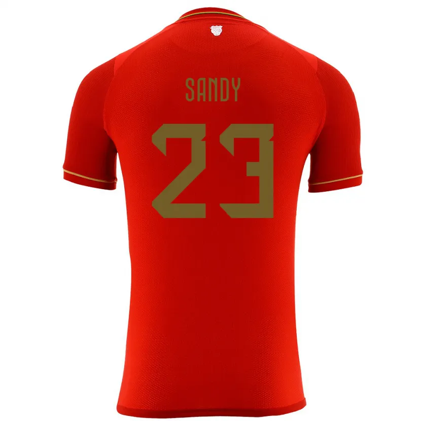 Danxen Kinder Bolivien Daniel Sandy #23 Rot Auswärtstrikot Trikot 24-26 T-Shirt