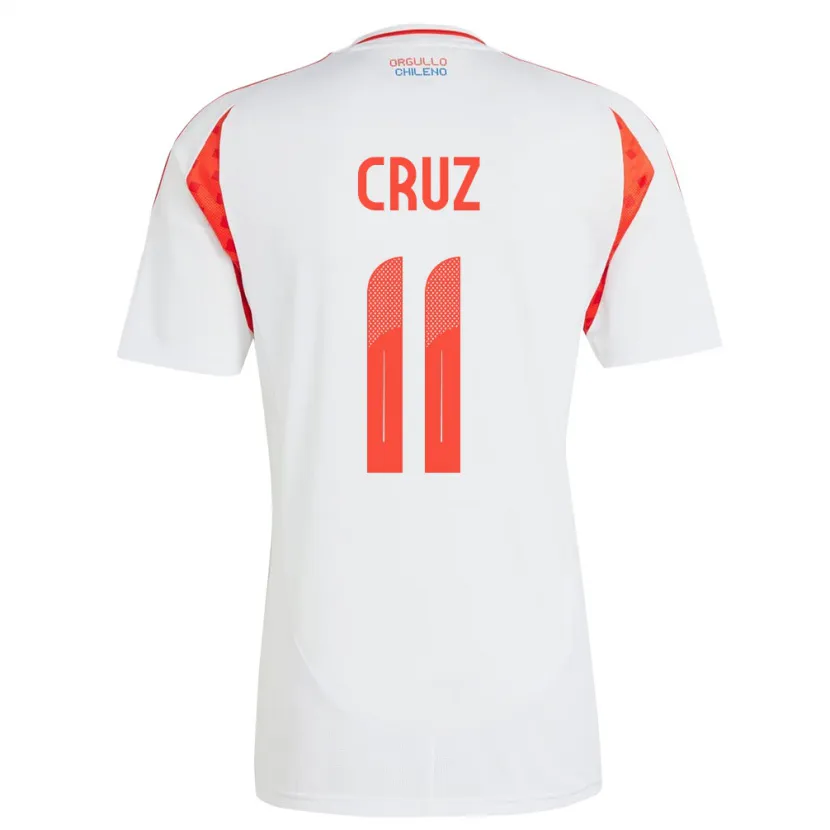 Danxen Kinder Chile Joan Cruz #11 Weiß Auswärtstrikot Trikot 24-26 T-Shirt