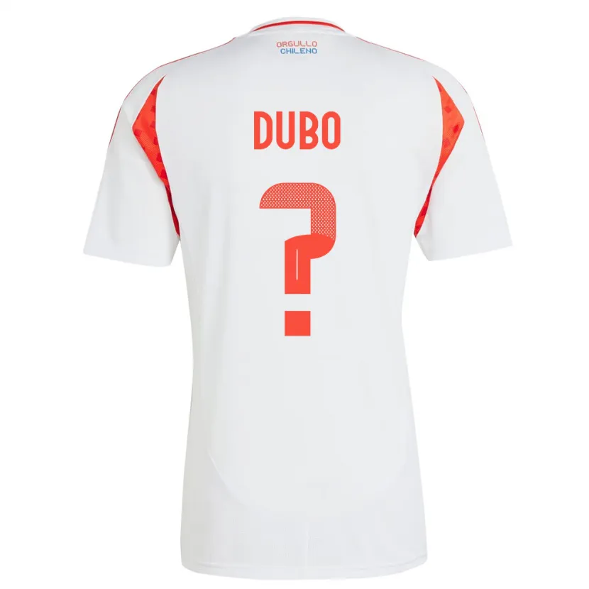 Danxen Kinder Chile Alexander Dubó #0 Weiß Auswärtstrikot Trikot 24-26 T-Shirt