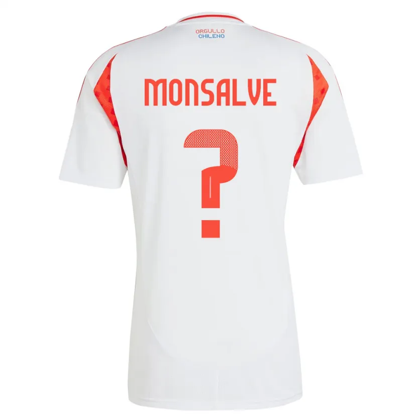 Danxen Kinder Chile Gaspar Monsalve #0 Weiß Auswärtstrikot Trikot 24-26 T-Shirt