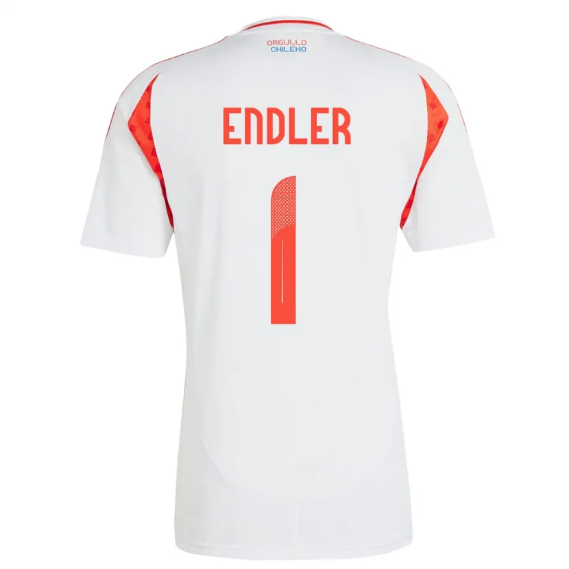 Danxen Kinder Chile Christiane Endler #1 Weiß Auswärtstrikot Trikot 24-26 T-Shirt
