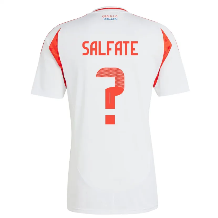 Danxen Kinder Chile Claudia Salfate #0 Weiß Auswärtstrikot Trikot 24-26 T-Shirt
