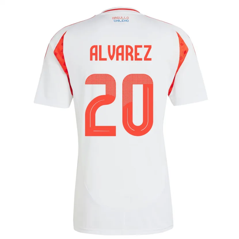 Danxen Kinder Chile Anaís Álvarez #20 Weiß Auswärtstrikot Trikot 24-26 T-Shirt