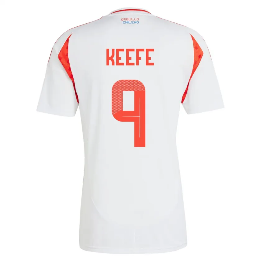 Danxen Kinder Chile Sonya Keefe #9 Weiß Auswärtstrikot Trikot 24-26 T-Shirt