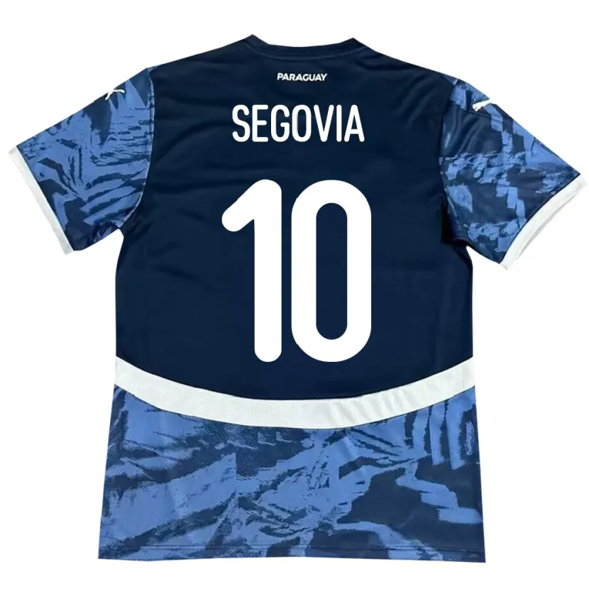 Danxen Kinder Paraguay Matías Segovia #10 Blau Auswärtstrikot Trikot 24-26 T-Shirt