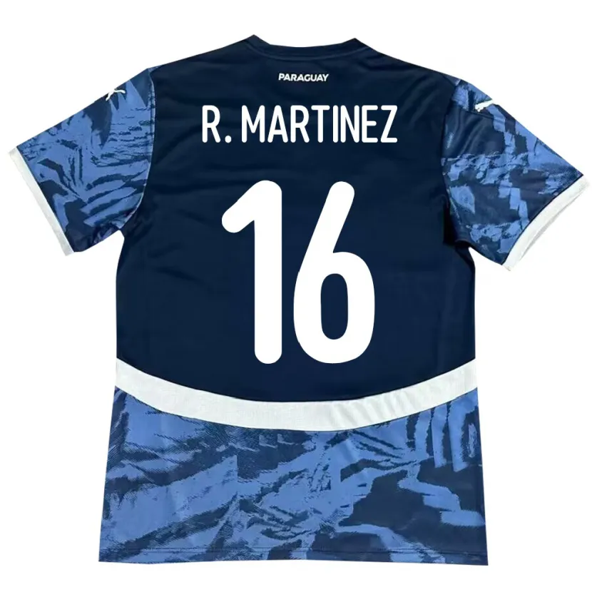 Danxen Kinder Paraguay Ramona Martínez #16 Blau Auswärtstrikot Trikot 24-26 T-Shirt