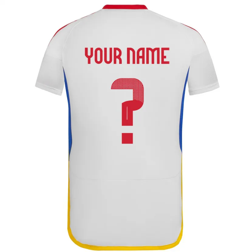 Danxen Kinder Venezuela Ihren Namen #0 Weiß Auswärtstrikot Trikot 24-26 T-Shirt