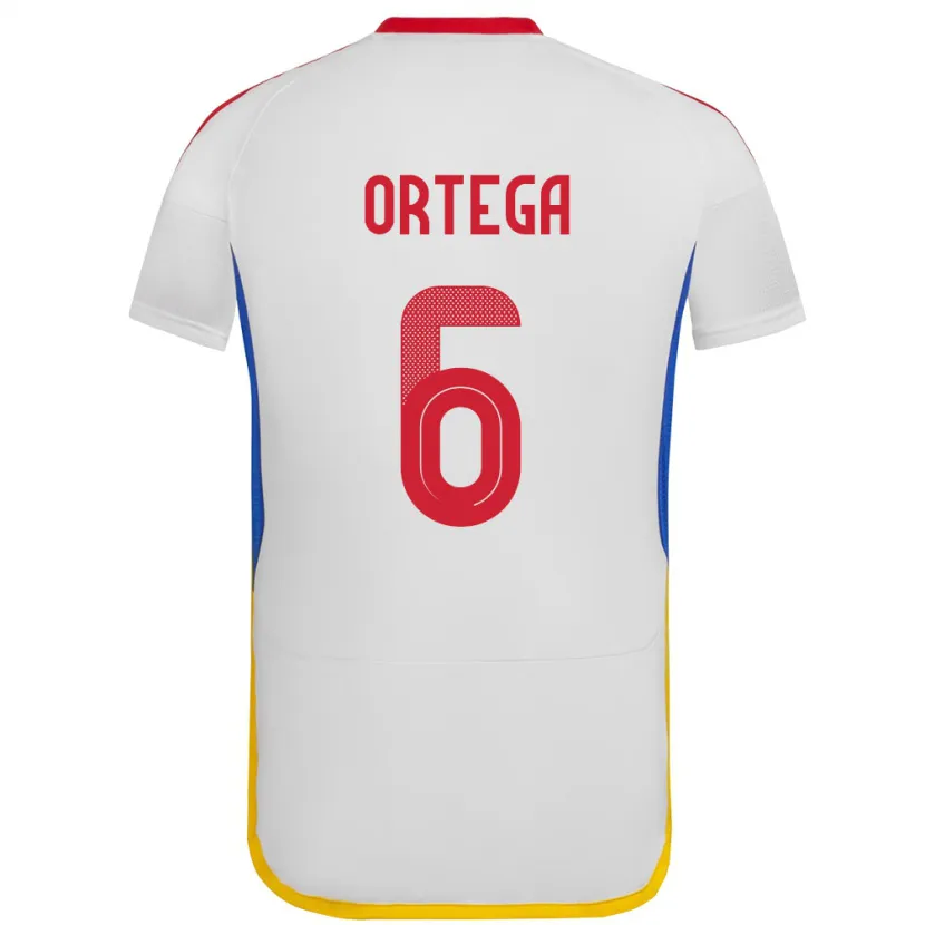 Danxen Kinder Venezuela Bryant Ortega #6 Weiß Auswärtstrikot Trikot 24-26 T-Shirt