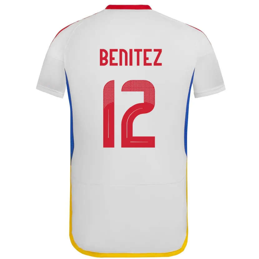 Danxen Kinder Venezuela Frankarlos Benítez #12 Weiß Auswärtstrikot Trikot 24-26 T-Shirt