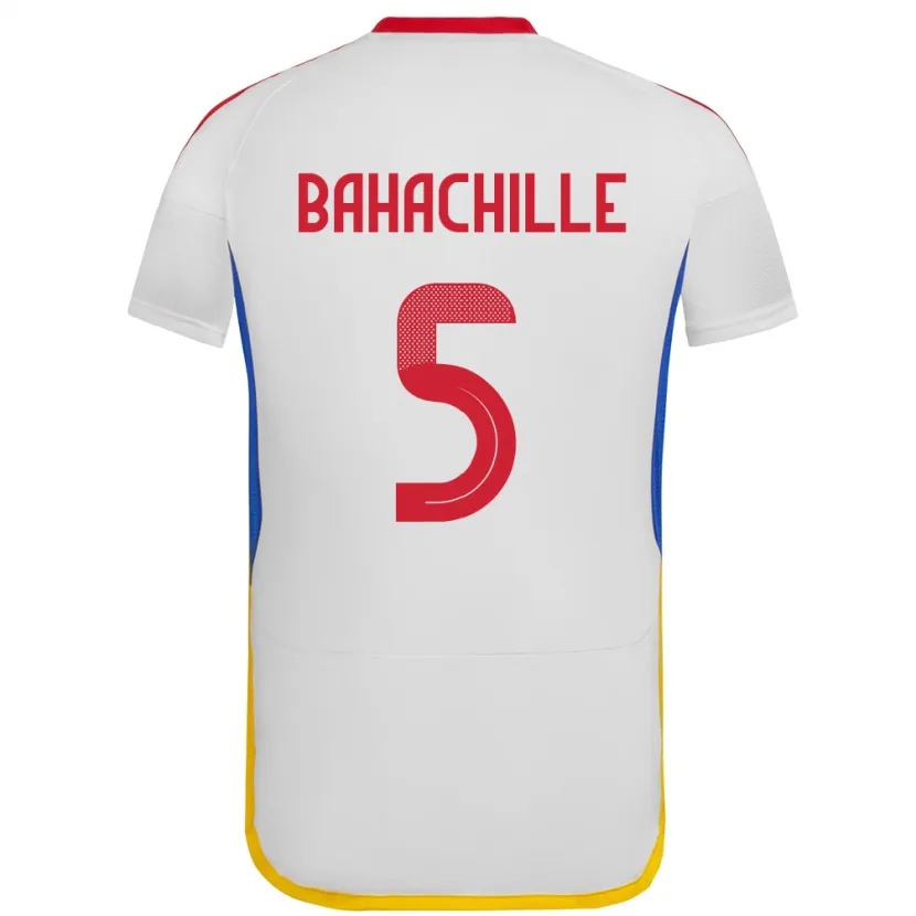 Danxen Kinder Venezuela Abraham Bahachille #5 Weiß Auswärtstrikot Trikot 24-26 T-Shirt