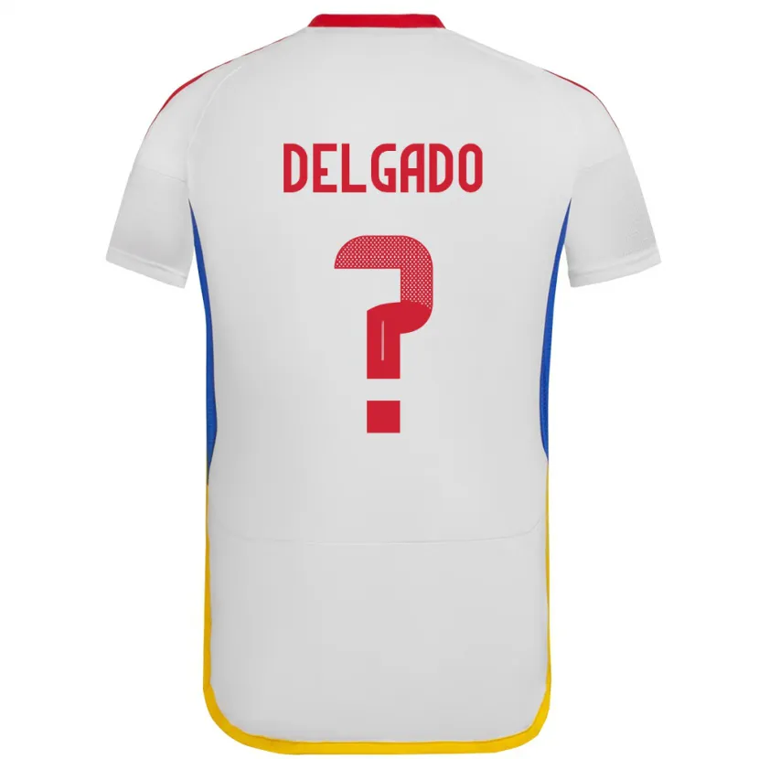 Danxen Kinder Venezuela Álex Delgado #0 Weiß Auswärtstrikot Trikot 24-26 T-Shirt