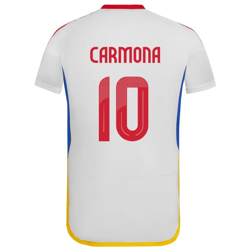 Danxen Kinder Venezuela Wikelman Carmona #10 Weiß Auswärtstrikot Trikot 24-26 T-Shirt