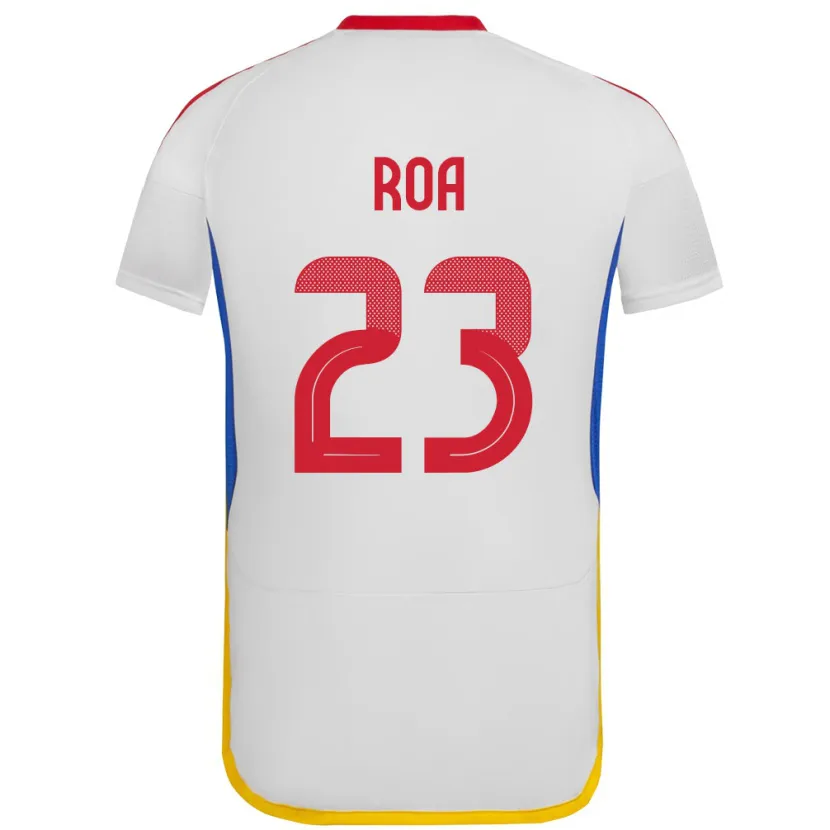Danxen Kinder Venezuela Keiber Roa #23 Weiß Auswärtstrikot Trikot 24-26 T-Shirt
