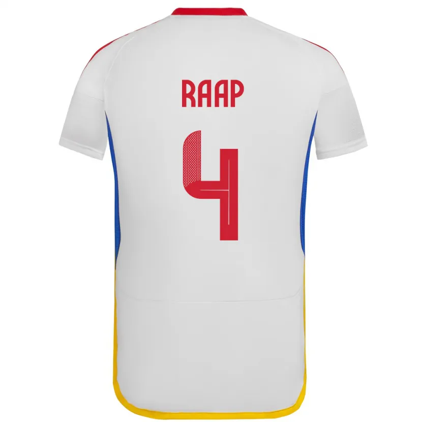 Danxen Kinder Venezuela Yiandro Raap #4 Weiß Auswärtstrikot Trikot 24-26 T-Shirt