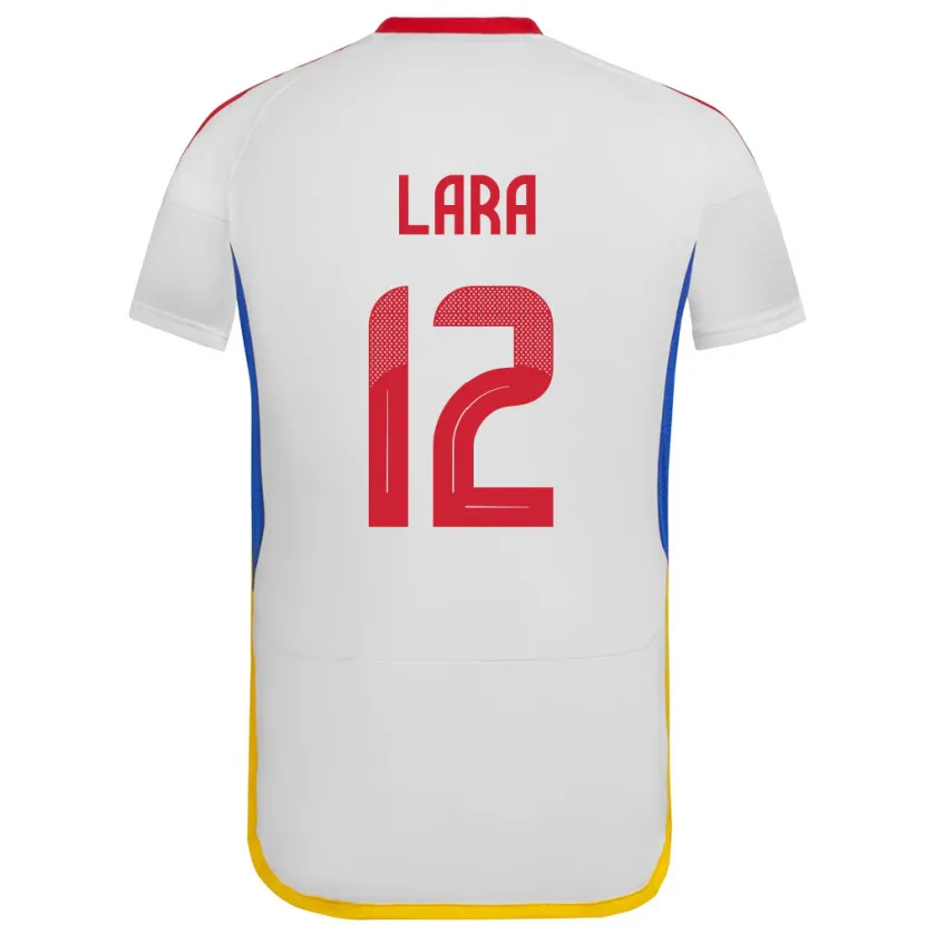 Danxen Kinder Venezuela Jesús Lara #12 Weiß Auswärtstrikot Trikot 24-26 T-Shirt