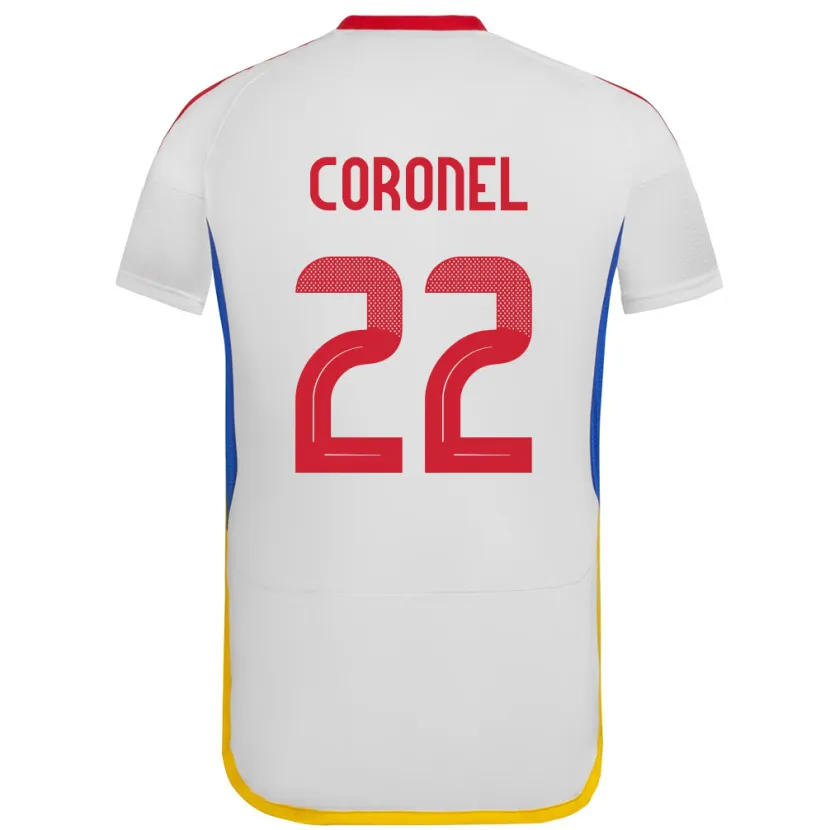 Danxen Kinder Venezuela Nohelis Coronel #22 Weiß Auswärtstrikot Trikot 24-26 T-Shirt