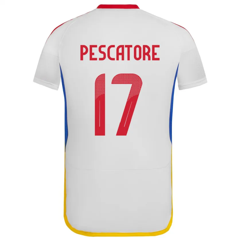 Danxen Kinder Venezuela Camila Pescatore #17 Weiß Auswärtstrikot Trikot 24-26 T-Shirt