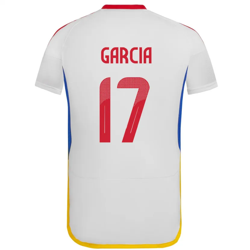 Danxen Kinder Venezuela Gabriela García #17 Weiß Auswärtstrikot Trikot 24-26 T-Shirt