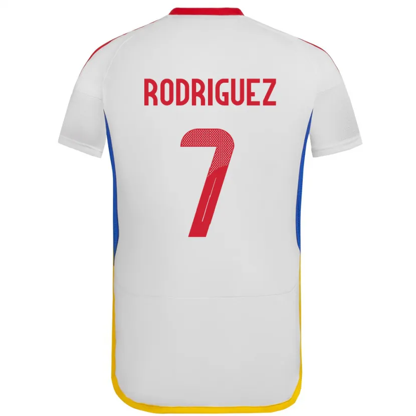 Danxen Kinder Venezuela Daniuska Rodriguez #7 Weiß Auswärtstrikot Trikot 24-26 T-Shirt